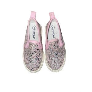 Girls Pink sparkle shoes size 8